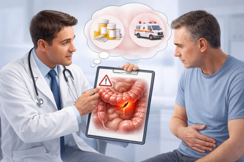 trattamento per perforazione intestinale